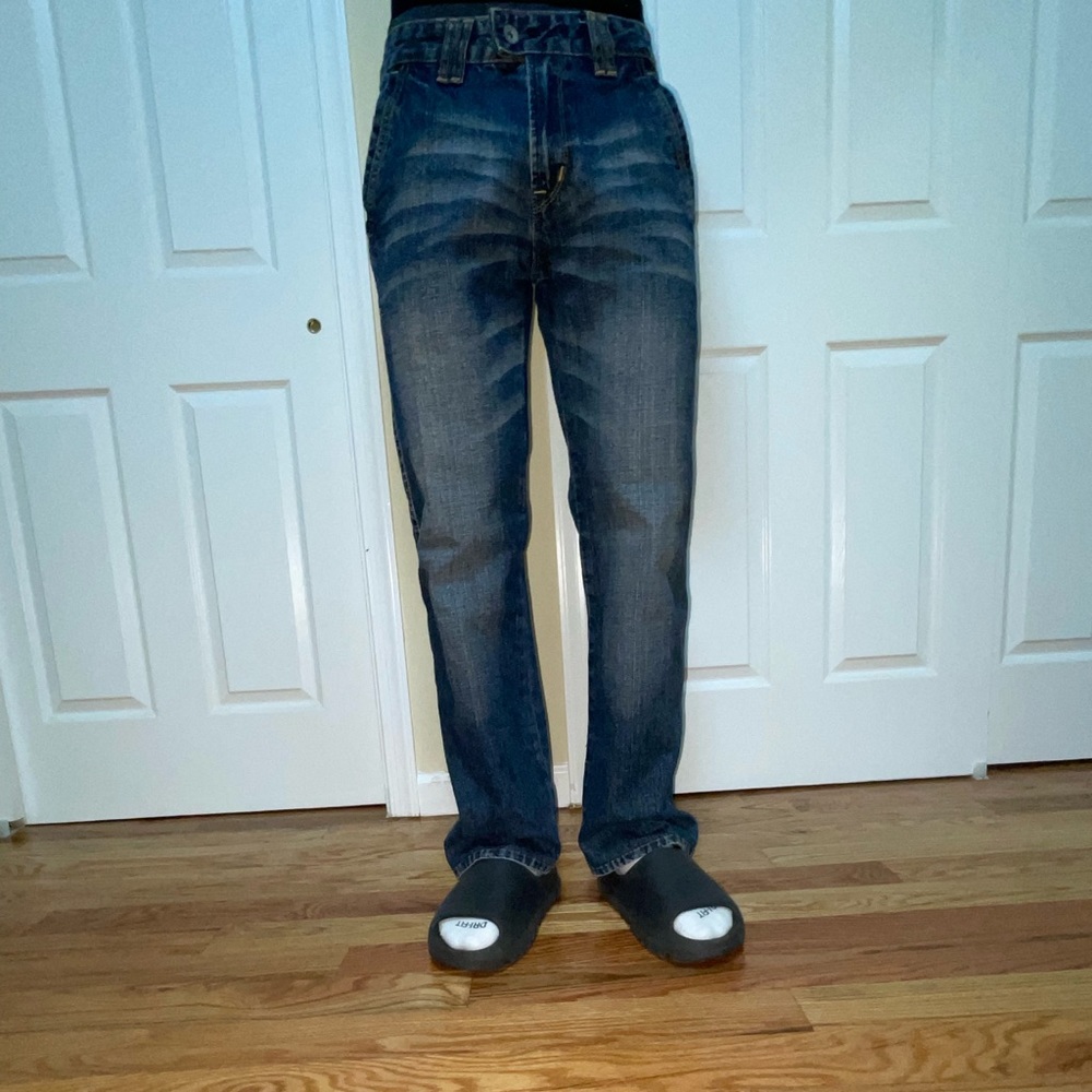 Vintage Denim Jeans by Ye Ren Tou Straight Leg 31X29
